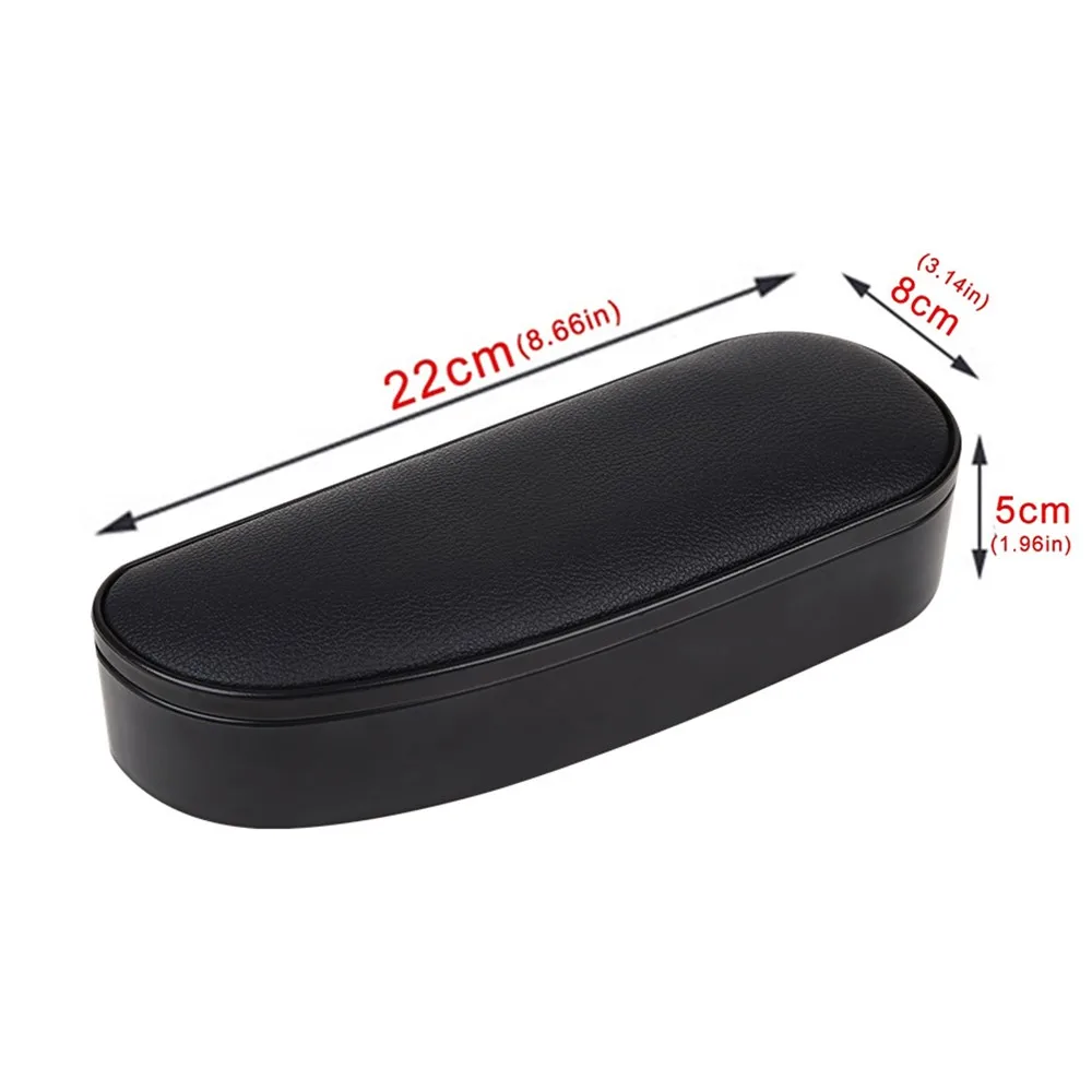 

Car Storage Box Anti Fatigue Anti Slip PU Leather Mat with LED Adjustable Universal Car Left Armrest Elbow Support