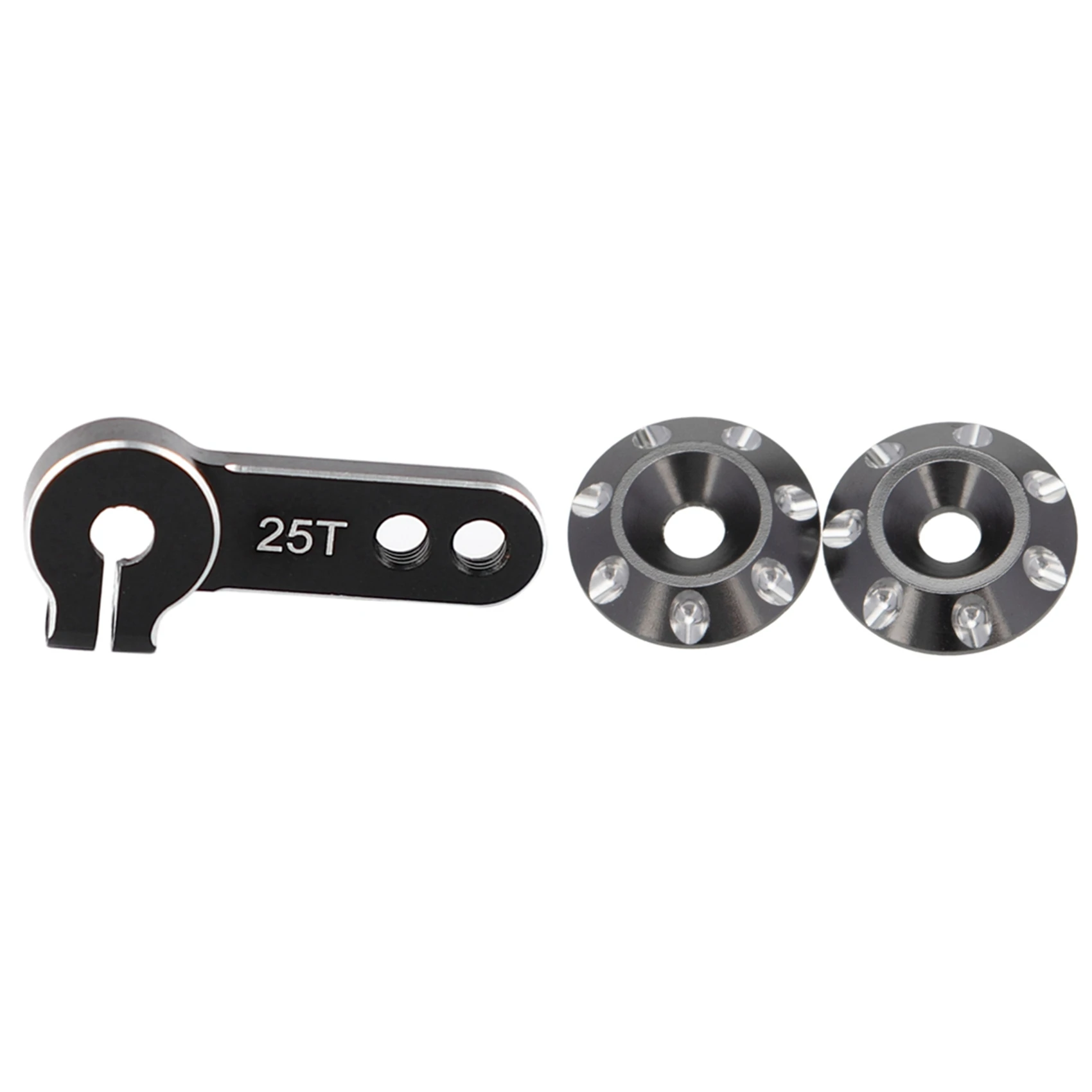 

25T Metal Steering Servo Metal Horn Arm Remote Control for FUTABa Servo & Metal Tail Wing M3 Countersunk Screws Washers