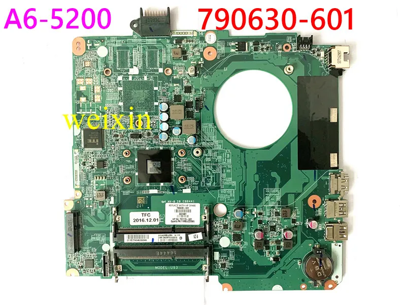 FOR HP Pavillion 15-F 15-F305DX 790630-601 Laptop motherboard DA0U93MB6D2 U93 A6-5200 100% Tested