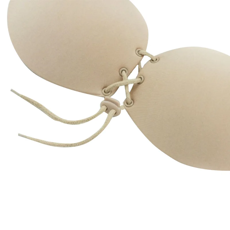 Женское сексуальное Силиконовое нижнее белье невидимый бюстгальтер без