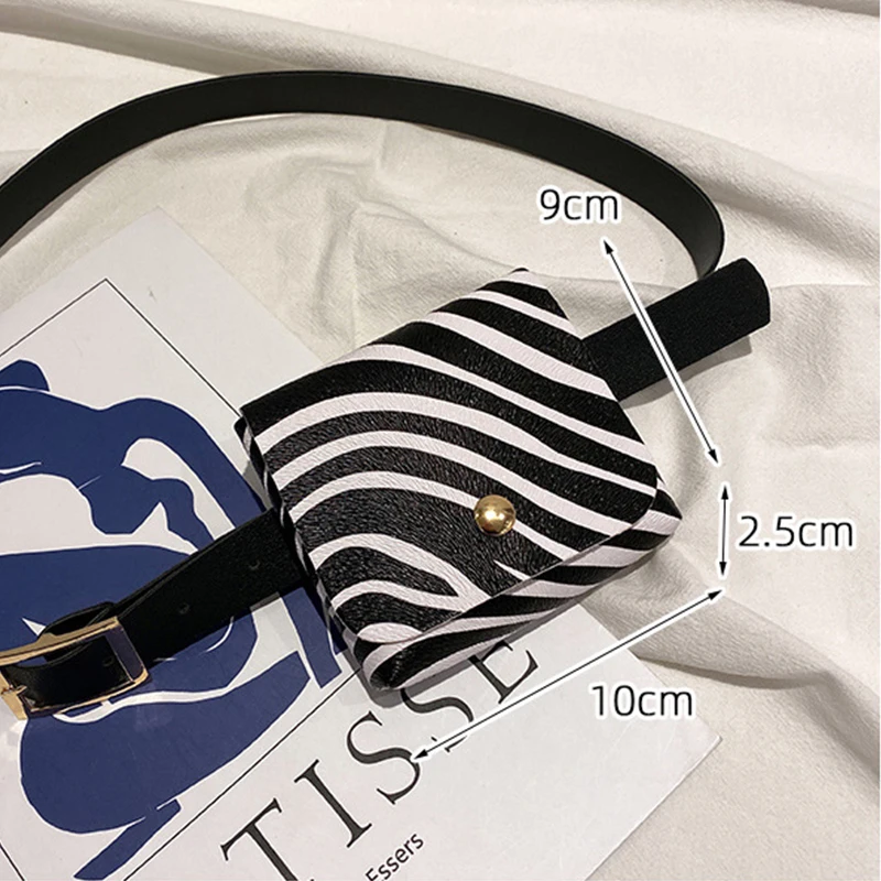 

New Women's Belt Pockets For Four Seasons Can Be Decorated With High-Quality PU Material Fashion MiNi Coin Purse Belts Fanny Bag