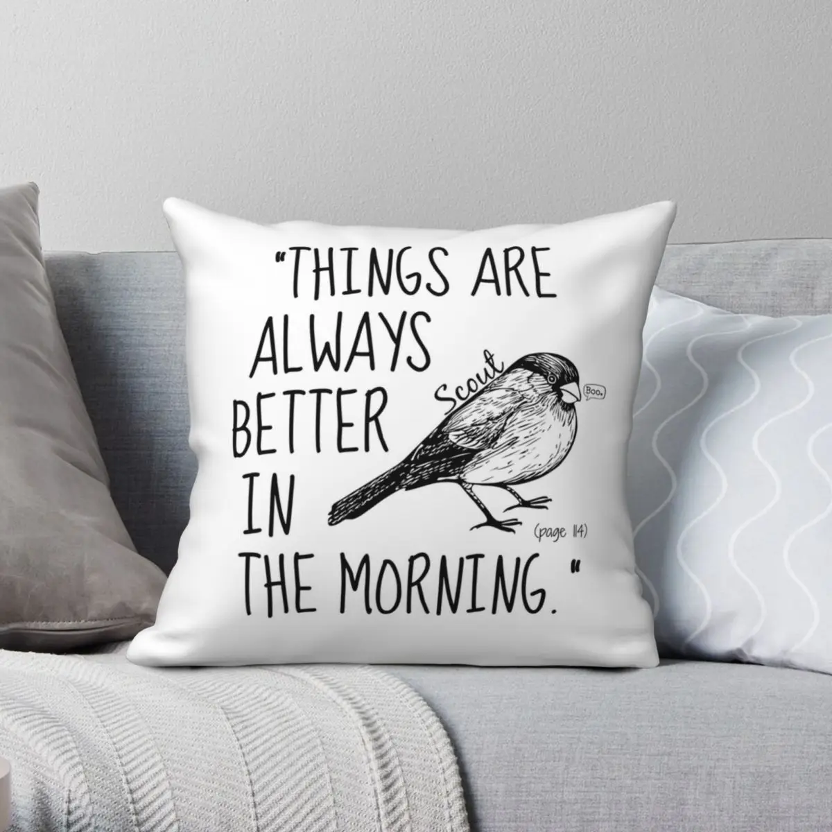

Better In The Morning Square Pillowcase Polyester Linen Velvet Printed Zip Decor Throw Pillow Case Car Cushion Cover Wholesale