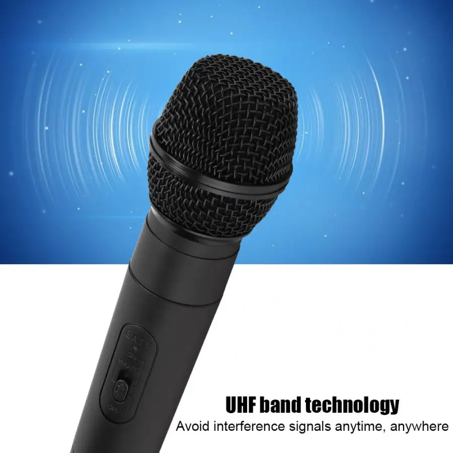 Ручной беспроводной микрофон KTV K380L металлический УВЧ с миниатюрным приемником 3 5