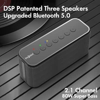 insma s800 portable bluetooth speaker wireless 80w super bass speaker 10400mah battery capacity power bank type c fast charging