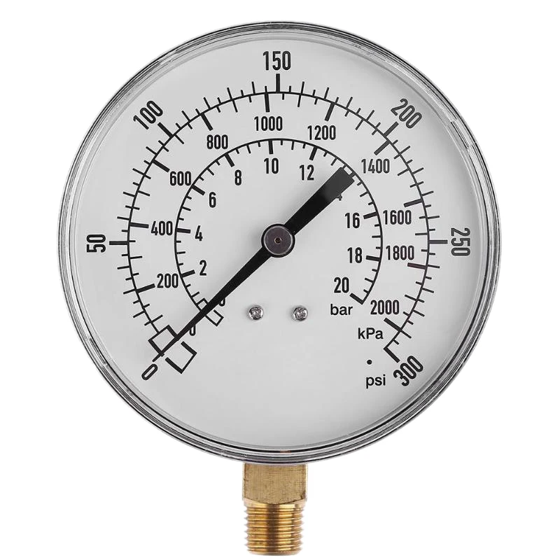 Ts-Y90 1/4 дюймов Npt 3 5 Боковое крепление для лица 0-300Psi 20 бар 2000Kpa Регулируемый мини