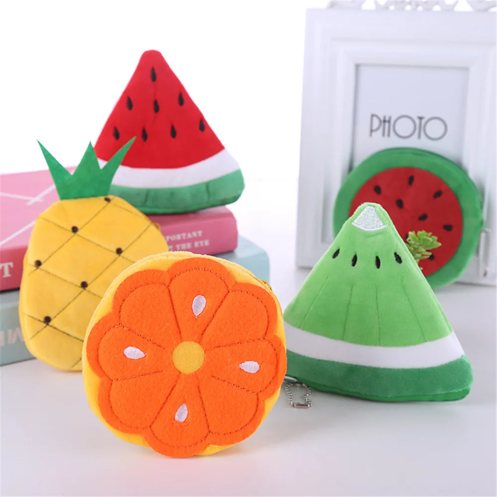 

Mini Cute Bag Cable Purse Usb Zipper Wallet Soft Women Fruit