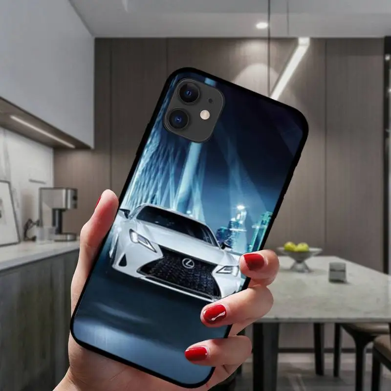 

Black Soft Silicone Luxury LEXUS Sports Cool Car Phone Cases For IPhone 6 6s 7 8 Plus X Xs Xr Xsmax 11 12 Pro Promax 12mini