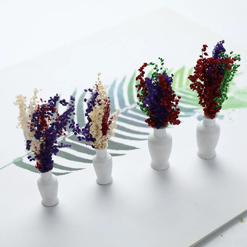 2 шт./лот мебель для кукольного домика 1:12 аксессуары мини-Цветочные Горшки Бонсай