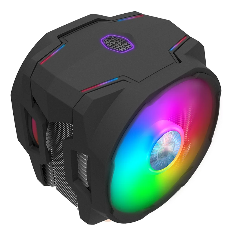 

Cooler Master T610P ARGB 6 тепловых трубок кулер для процессора двойной 120 мм доступный RGB вентилятор синхронизации для Intel 115x2011 2066 AMD AM4 AM3