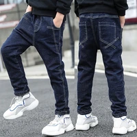 new boys clothes slim straight jeans classic bottoms children denim clothing long pants 5 13y kids baby boy casual trousers