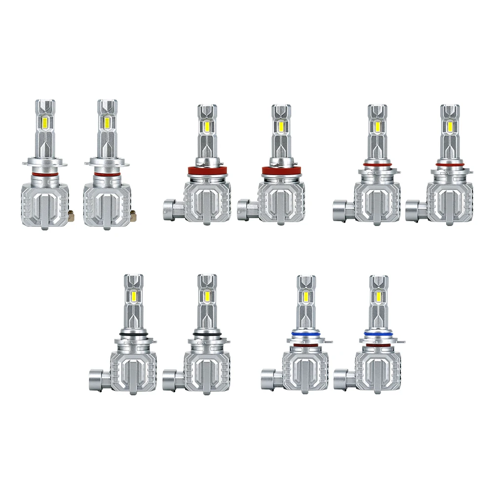

1 пара, светодиодные лампы для автомобильных фар, 6500 лм