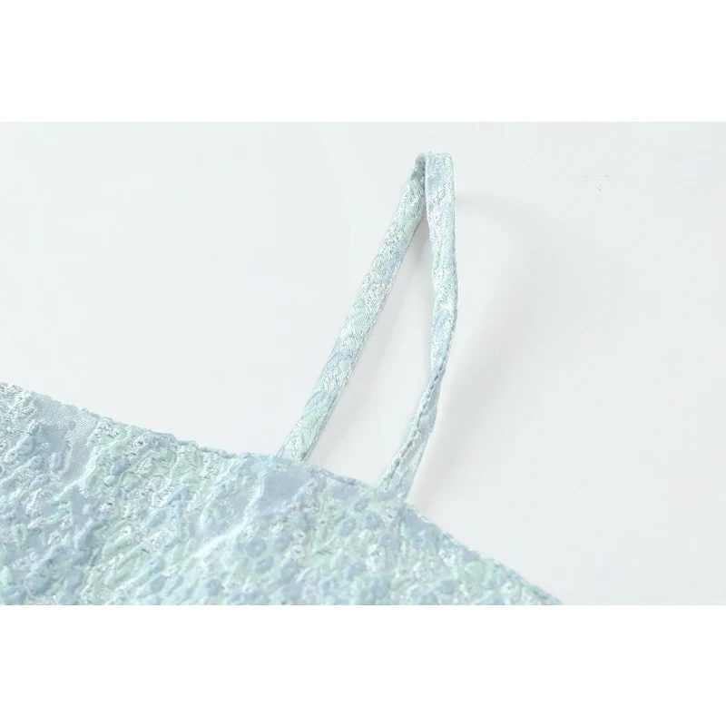 

French Floral Print Mini Spaghetti Strap Dress 2021 Summer Fashion Vintage Backless Sleeveless High Waist Solid Fairy Ball Gown