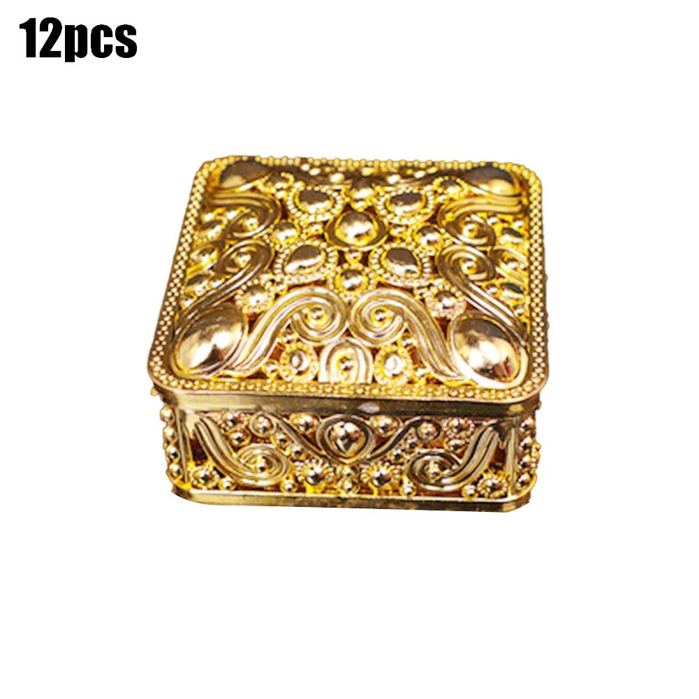 

12*Candy Box /Wedding 8*8*4cm Favour Favor Sweet Cake Gift Candy Treasure Boxes Party Package Stylish And Durable In Stock