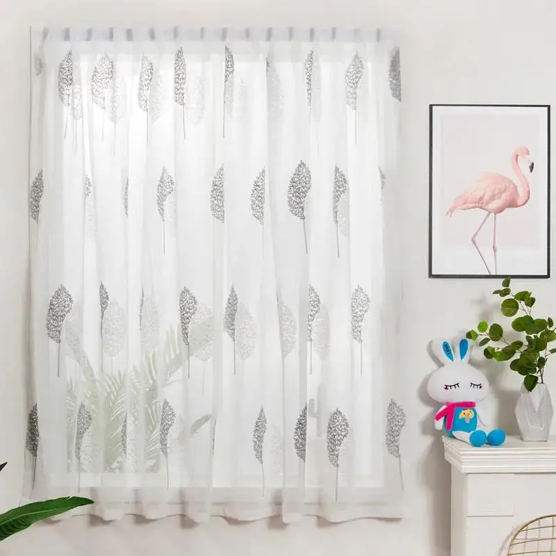 

Затенение для спальни без пробивания отверстий маленькие окна Волшебная паста занавески из белой марли самоклеящиеся занавески в скандина...