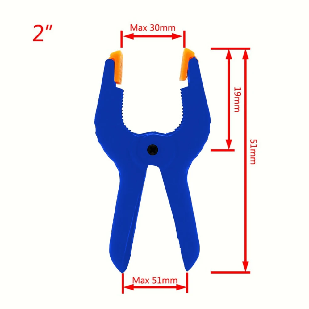 

10pcs 2inch Spring Clamps DIY Woodworking Tools Plastic Nylon Clamps For Woodworking Spring Clip Photo Studio Background