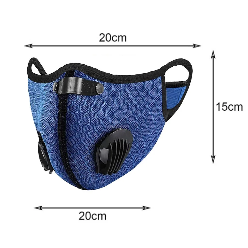 

2PCS Face Cover mask+10pc filter Men & Women element Dustproof Mouth Masks Outdoors Sports Dust-proof face Masks Mascarilla 2020