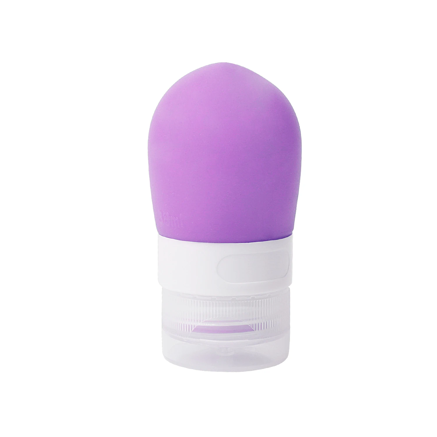 38ML-Purple Портативная силиконовая бутылка для многоразового использования пустой Упаковочный пресс для лосьона шампунь Косметическая легкосжимаемая тара 38 мл 60 мл 80 мл - Цвет: 38ML-Purple