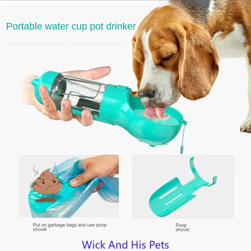 

Portable Pet Bottle Outdoor Travel Drinking Feeding Bottle Clean Dog Poop Health Removable for Easy Cleaning Overall for Dog