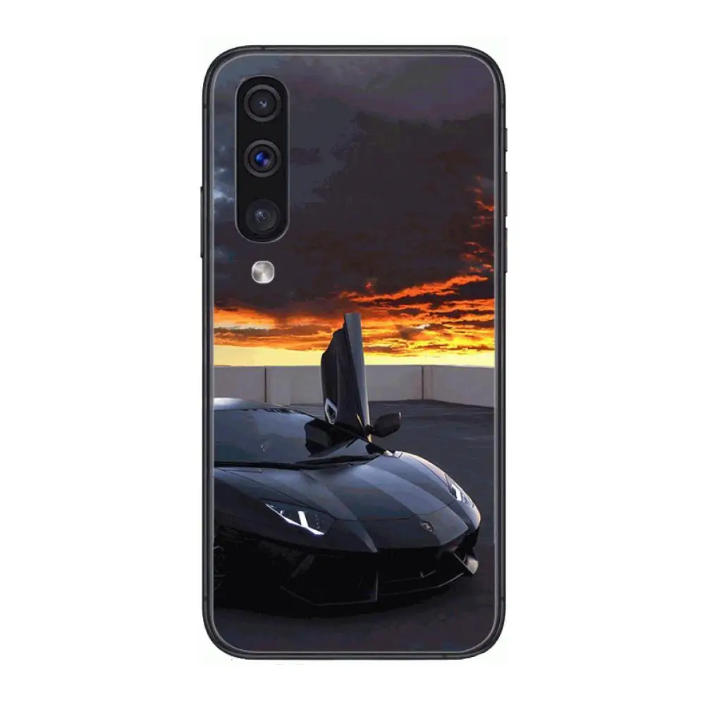 

Cool luxury car L-Lamborghini sports car Style Phone Case Hull For Samsung Galaxy A 3 5 6 7 8 9 E 2018 Plus 2017 E S Black Shel