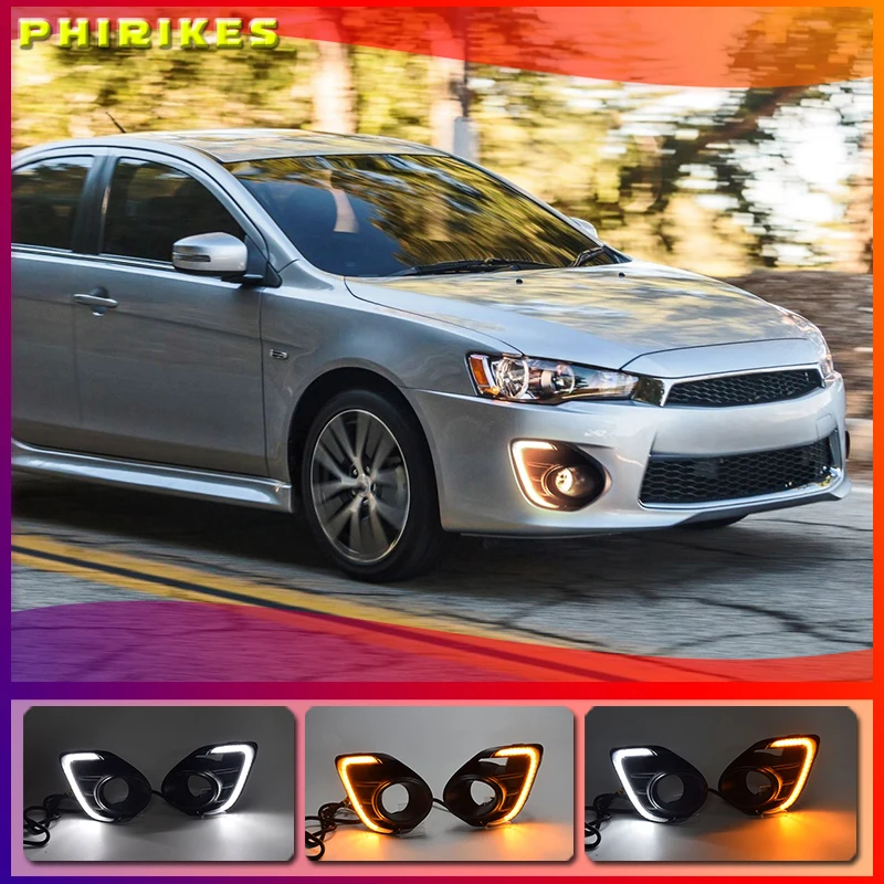 1 пара противотуманных фар для Mitsubishi Lancer 2016 2017 2018 2019 12 В светодиодные дневные