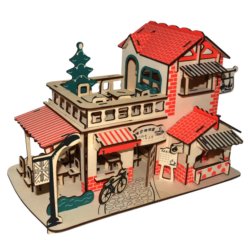 3D пазл бумажная модель для строительства игрушка ручная сборка игра деревянных