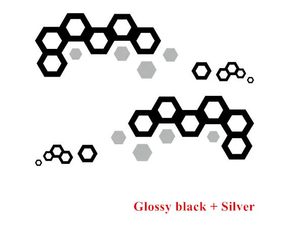 Glossy black-Silver Двухсторонние геометрические графические виниловые наклейки для автомобиля, двери, украшения тела, наклейки для Chevrolet Spark 2011-19, стайлинга автомобилей, спортивные полосы - Название цвета: Glossy black-Silver