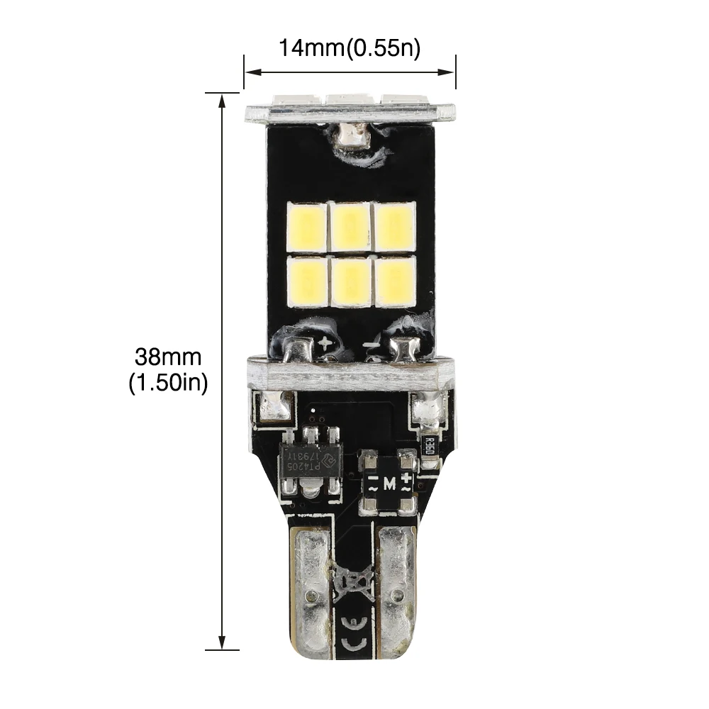 NOVSIGHT 2 шт. W5W T10 светодиодный Автомобильные светодиодные лампы Canbus лампа для