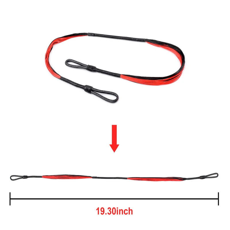 1pcs 19.3" Bow String Replacement 0.025" 1600D 20 Strands Universal for Crossbow Cobra R9 & Adder Archery Accessories |