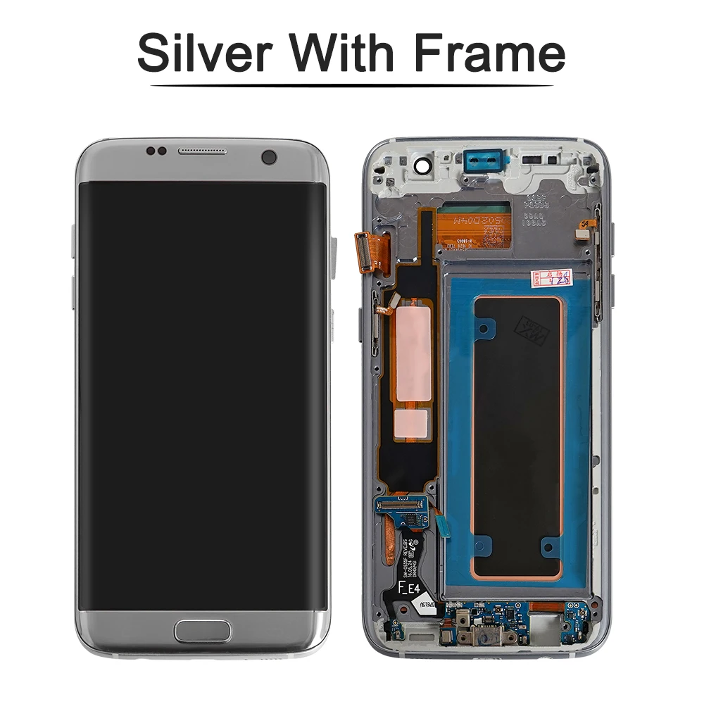 Super AMOLED LCD For SAMSUNG Galaxy S7 edge G935 G935F LCD Touch Screen Digitizer Frame For Samsung S7 EDGE LCD Free Back Glass enlarge