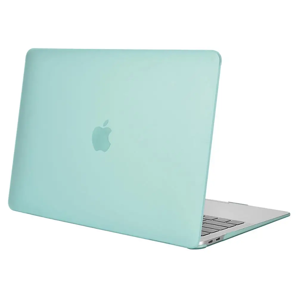 Mint Green MOSISO Кристальный чехол для Macbook Air 13 дюймов A1932 ноутбук пластиковая крышка корпус Mac Air Pro 13 A1706 A1708 A1989 A2159 - Цвет: Mint Green