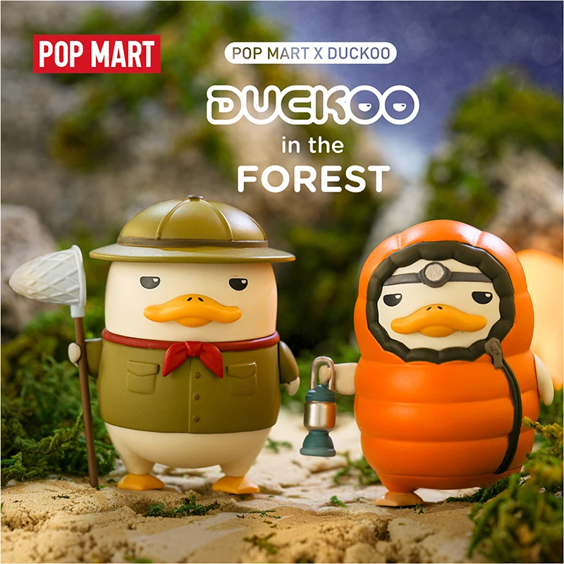 

POP MART Duckoo Duck figure in the forest for Whole box Blind Box animal toys Figure Birthday Gift Kid Toy