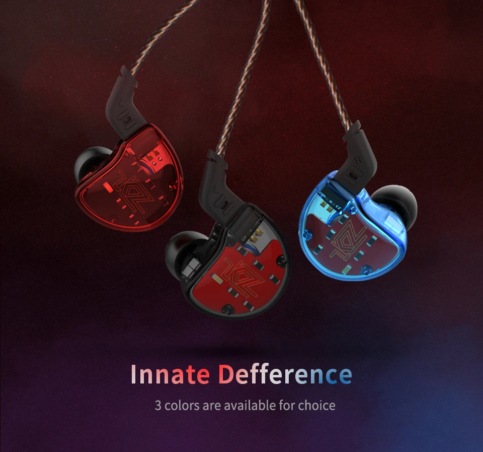 KZ ZS10 4BA с динамическим гибридным наушником в ухо, HIFI DJ Monito, спортивные наушники для бега, 5 приводных устройств, гарнитура, вкладыши KZ AS10 KZ ZSN