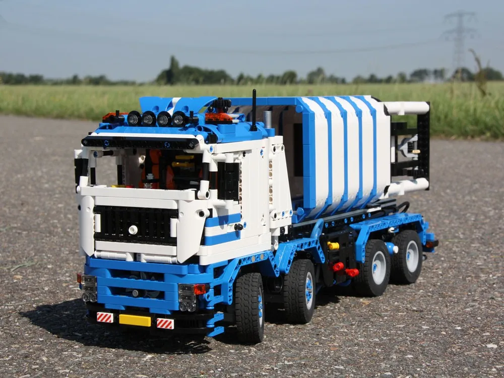 Новый Технология строительный блок MOC 12901 силоса грузовик Шестерни разгрузочная