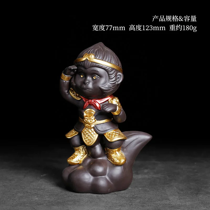 

Purple sand Sun Wukong Tea Pets boutique can raise Qi Tian Da Sheng car ornaments car car monkey tea decorations