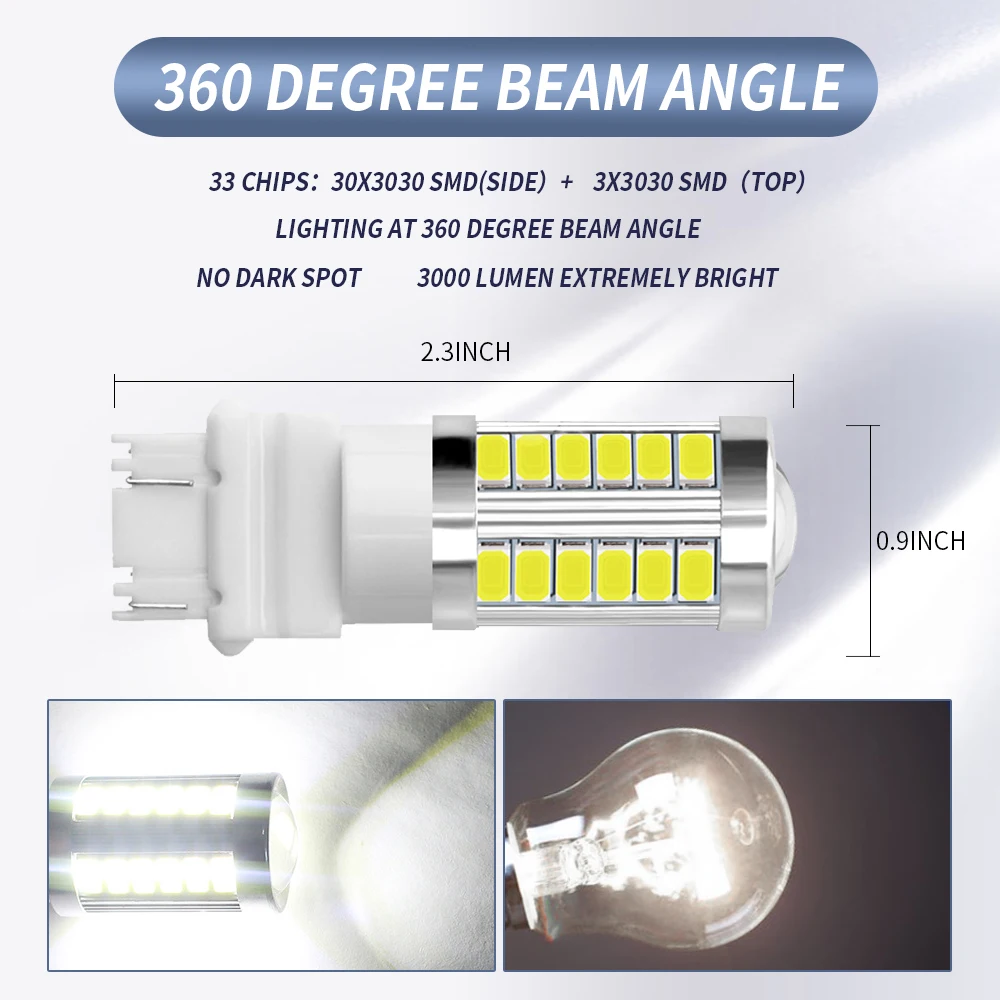 

2pcs 1156 1157 7443 3157 LED Car Turning Light 33 SMD 5630 5730 Auto Tail Brake Light Reverse Bulb Signal Lamp