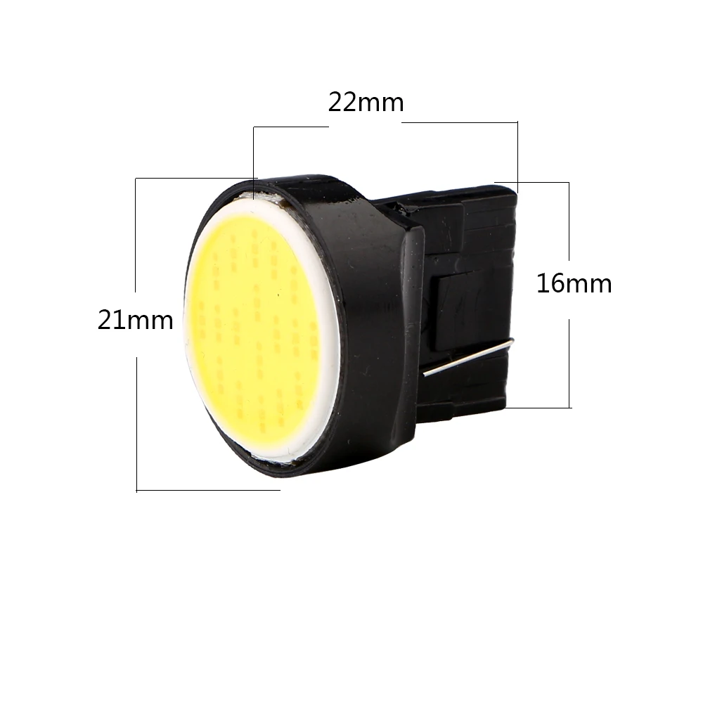Стайлинга автомобилей! 10 шт. T20 7440 w21w COB чипы 18 SMD авто 180LM Светодиодные Автомобильные поворотники задние фонари Белый Красный Янтарный 12 В 7441 992