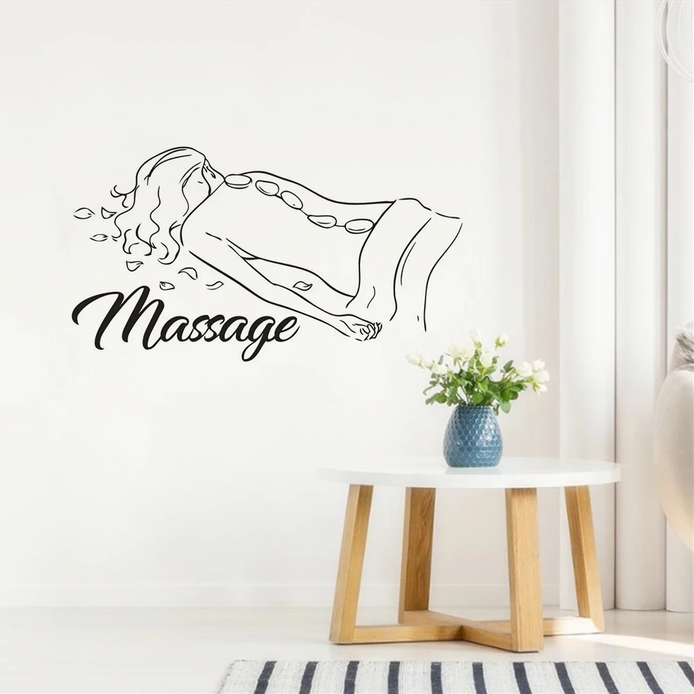 Настенный постер для спа салона красоты фотообои двери и окна массажный знак