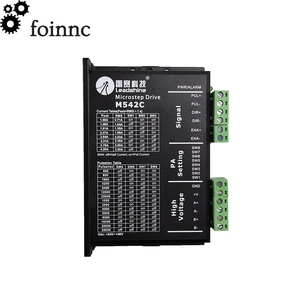 Двухфазный Драйвер шагового двигателя Leadshine M542C входное напряжение 24 48в