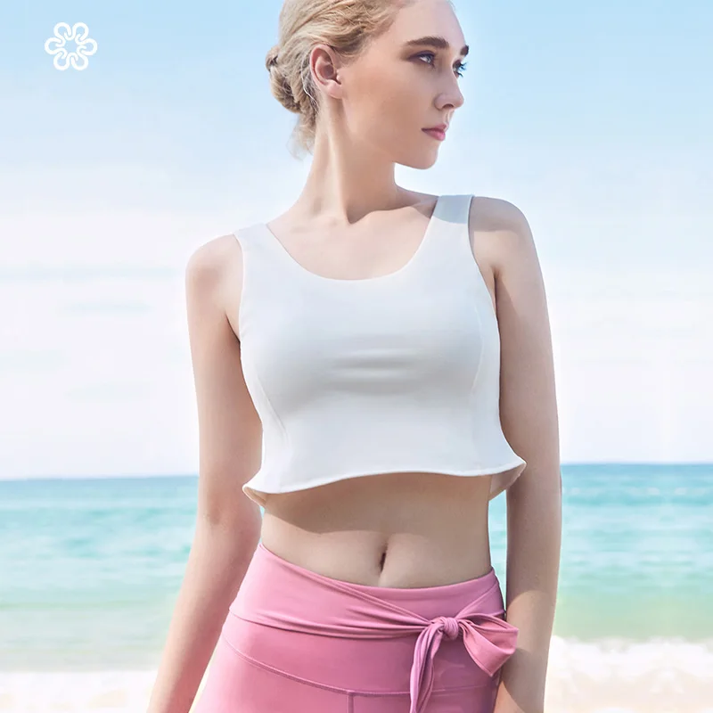 Женская модель женский укороченный топ без рукавов для девушек спортивные