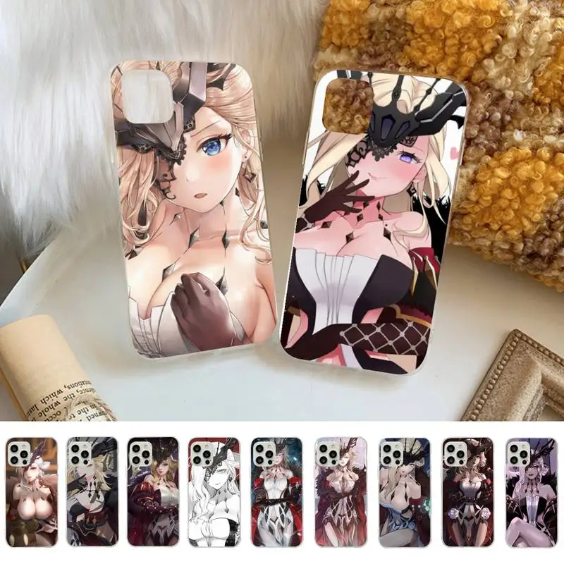 

La Signora Genshin Impact Phone Case for iphone 13 11 12 pro XS MAX 8 7 6 6S Plus X 5S SE 2020 XR case