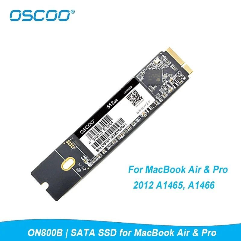 Твердотельный накопитель Oscoo SSD 1 ТБ 120 ГБ 240 500 для Macbook 2012Air A1465 A1466 2012Pro A1398 A1425 Apple