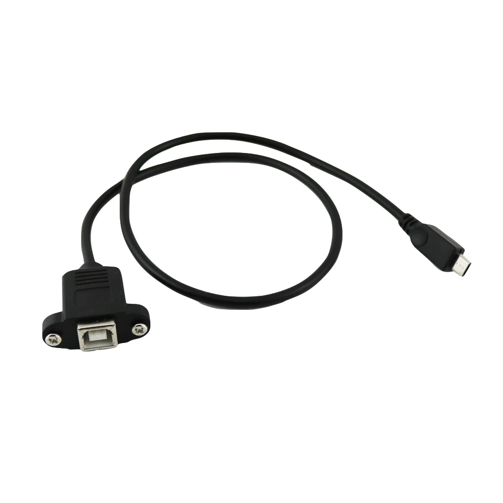 20x Printer Panel Mount USB 2.0 B Female Socket to Micro 5 Pin Male Connector Cable Cord 1FT/1.5FT | Электроника