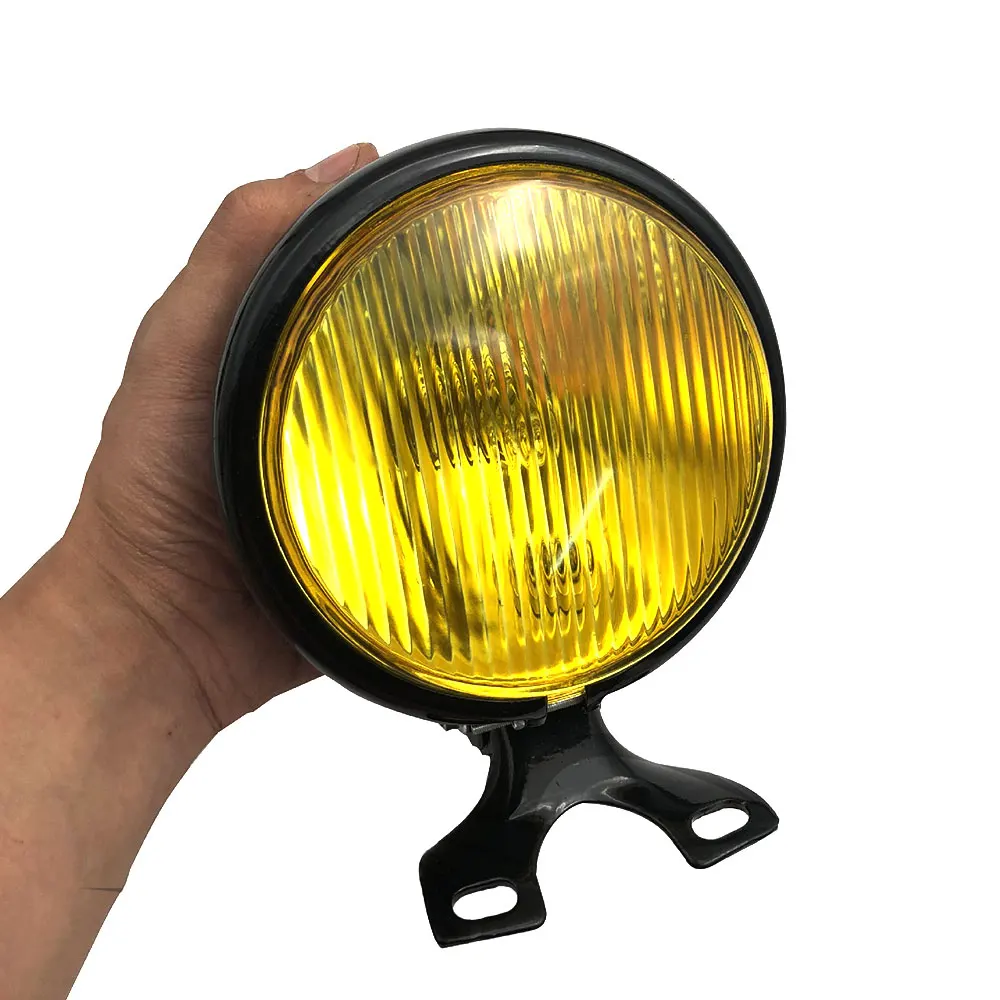 Ретро мотоциклетные фары универсальные круглые 5 дюймов 35 Вт 12 в металлические с