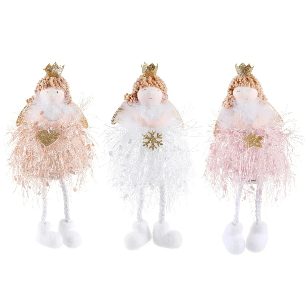 

Beautiful Cartoon Kawaii Crown Angel Dolls Soft Cute Cloth Stuffed Plush Toys For Children Baby Girls Birthday Christmas Gifts