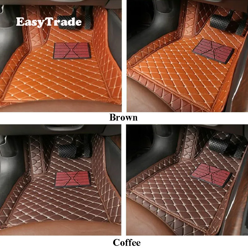 Кожаные автомобильные коврики из микрофибры для ног мастер сидений вождения 1 шт.