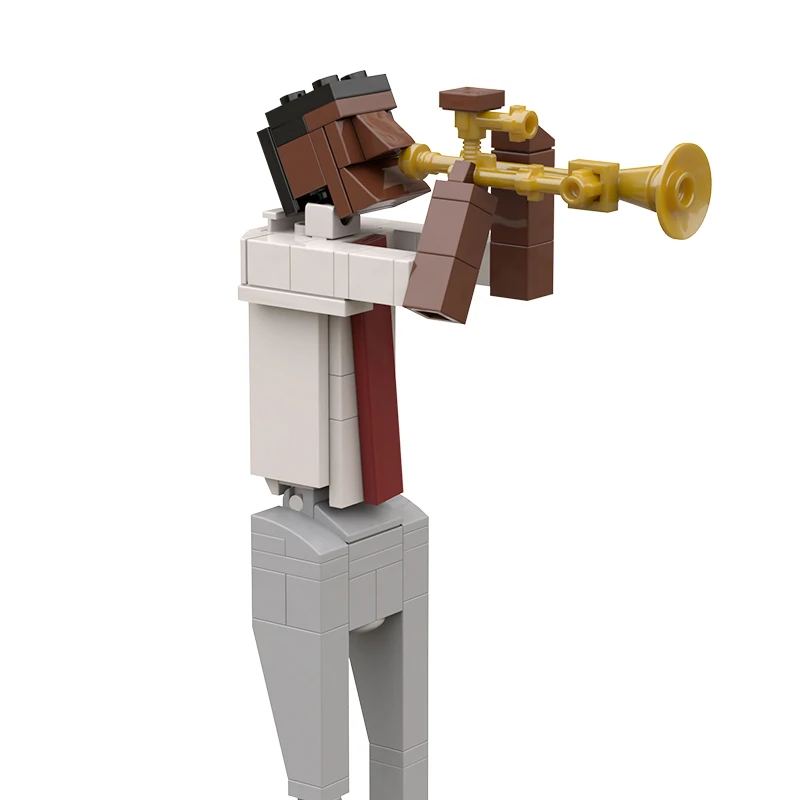 

Игрушечный музыкальный инструмент MOC Trumpeter креативный развивающий рожок инструмент «сделай сам» строительные блоки кирпичи игрушки для де...