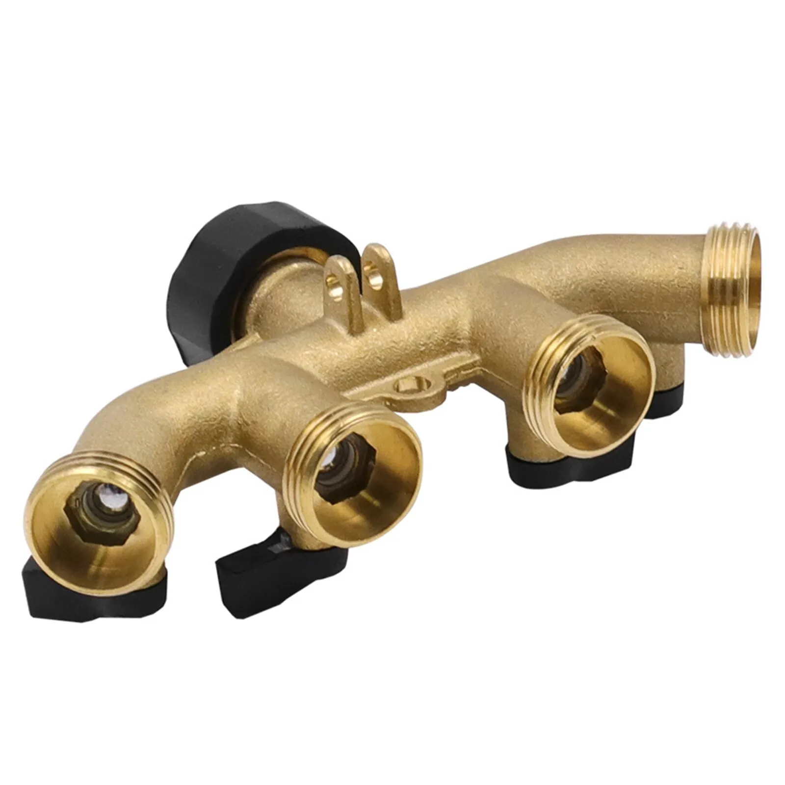 

Разветвитель для садового шланга 1 шт. 3/4 "4-полосная латунь Пластик полива разъем компонентов для приготовления пищи на воздухе крана и кран ...