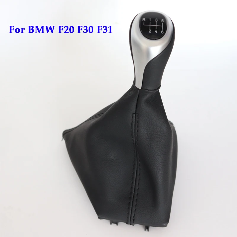 

Car Gear Shift Knob For BMW F20 F30 F31 5/6speed Shifter Knobs Gear With Leather Boot Car Styling Handle Accessories F20 F30 F31