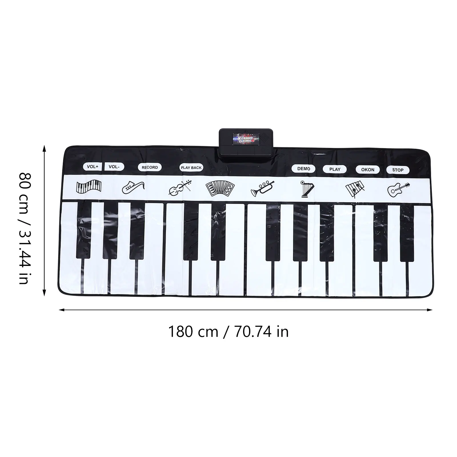 

1pc Lightweight Convenient Reusable Music Mat Piano Mat for Co-worker Friends