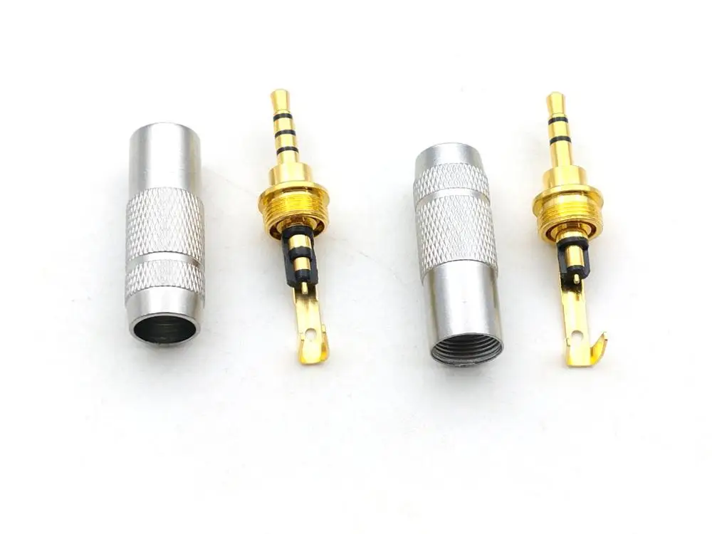 2 5 мм стерео 3 полюса/4 полюса ремонт штекер для наушников кабель аудио припой DIY